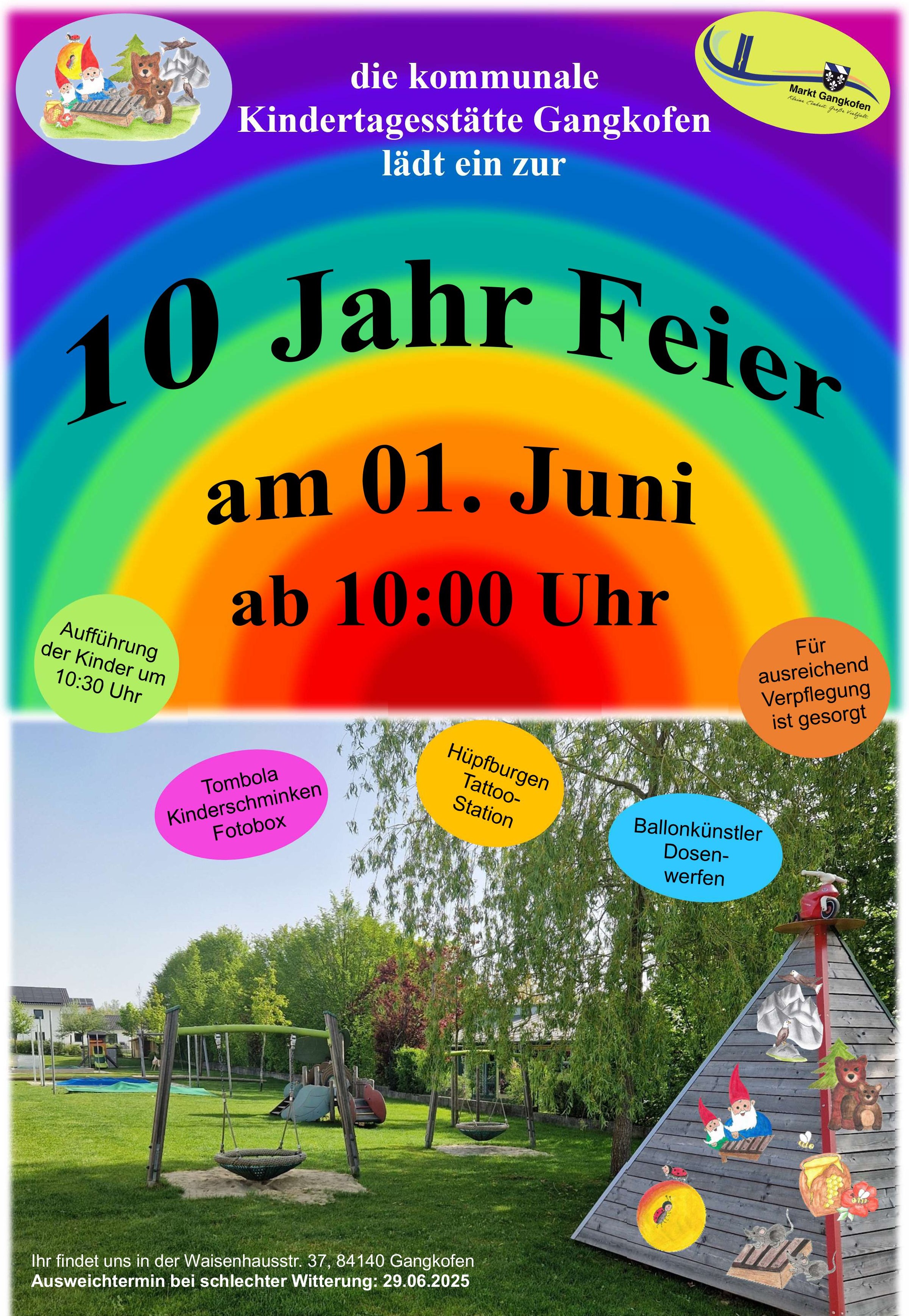 Einladung 10-Jahr-Feier