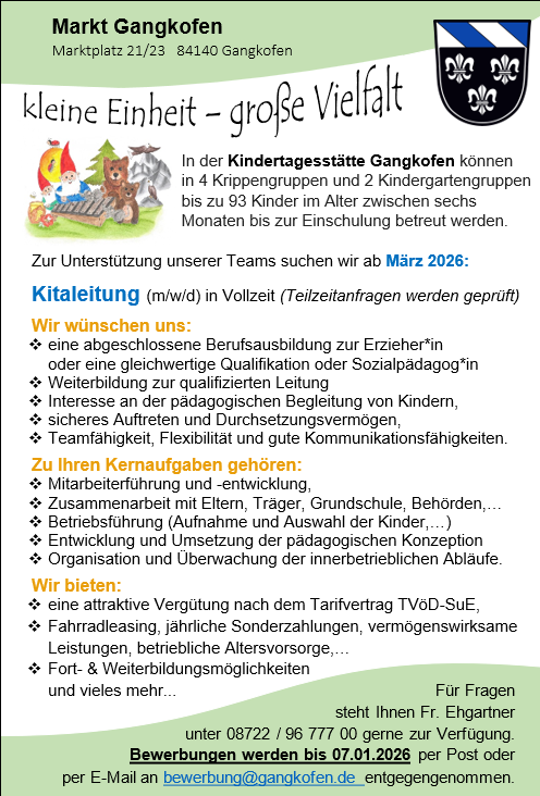 Ausschreibung Leitung